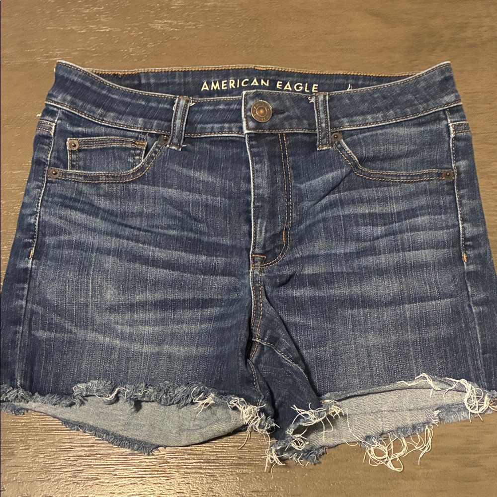 American Eagle Outfitters Dark Blue Jean Shorts